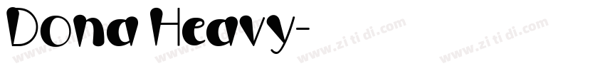 Dona Heavy字体转换